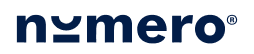 numero logo blue