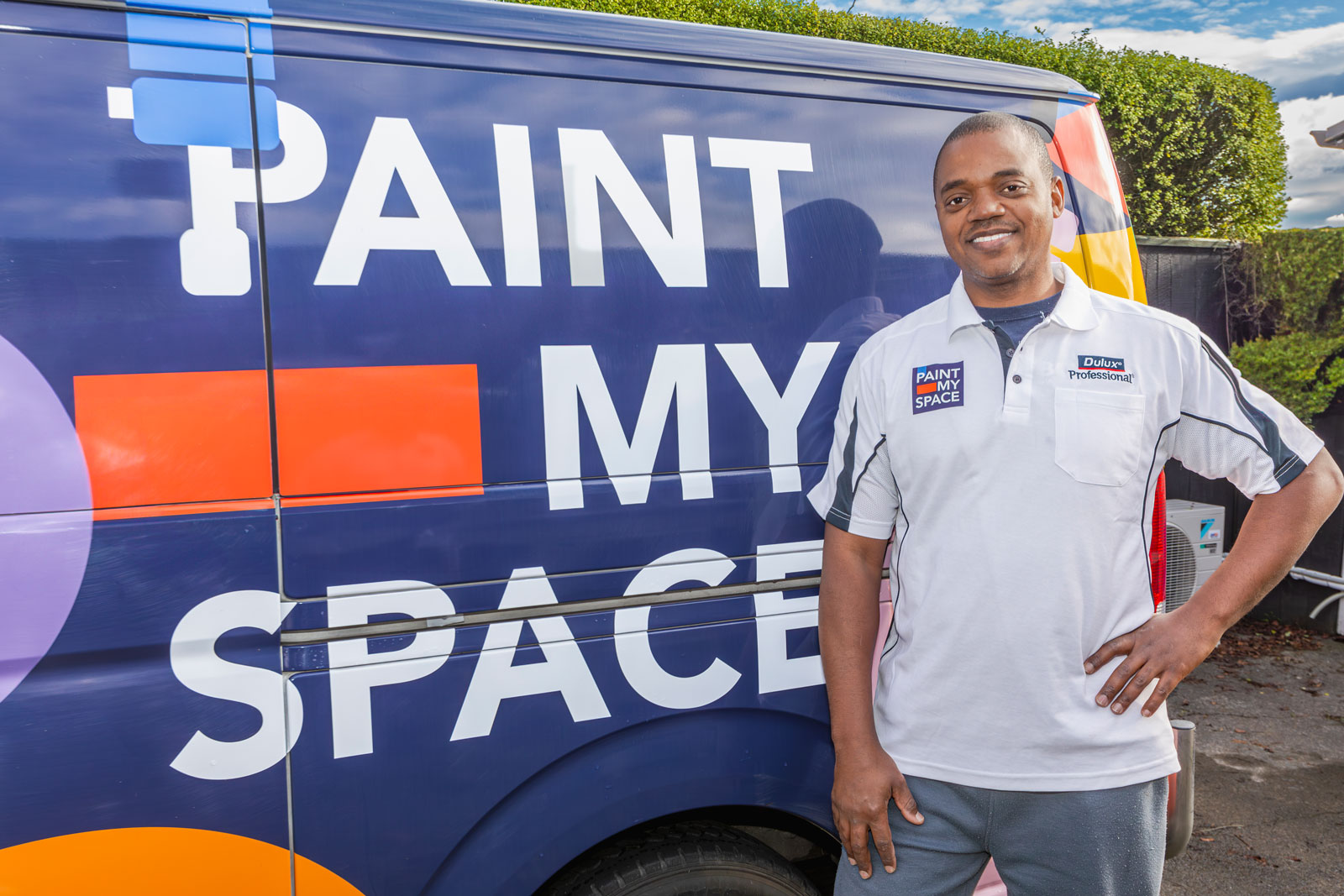 Paint My Space team painting a Hawke's Bay home, showcasing quality craftsmanship in painting services.