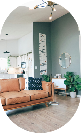 Expert painting services by Paint My Space showcasing quality craftsmanship in a beautifully transformed residential space.
